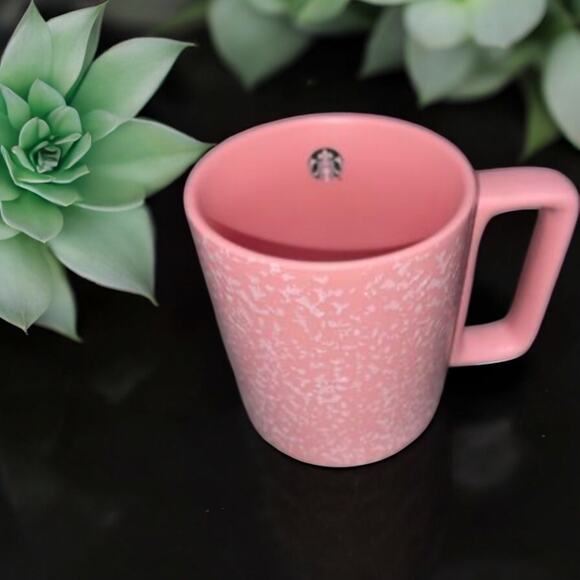 Starbucks Textured/Speckled Pink Coffee Mug/Cup 2019 Matte 12oz Valentine’s Day - Picture 1 of 6